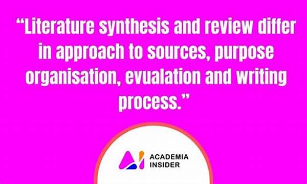 Literature Synthesis Organization Strategies